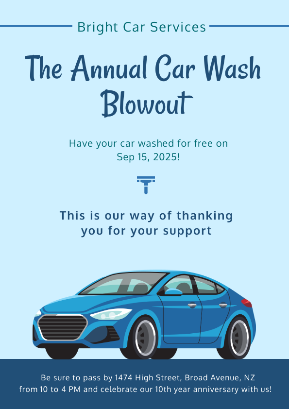 Car Wash Flyer