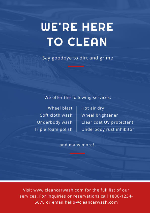 Car Wash Flyer Car Wash Flyer