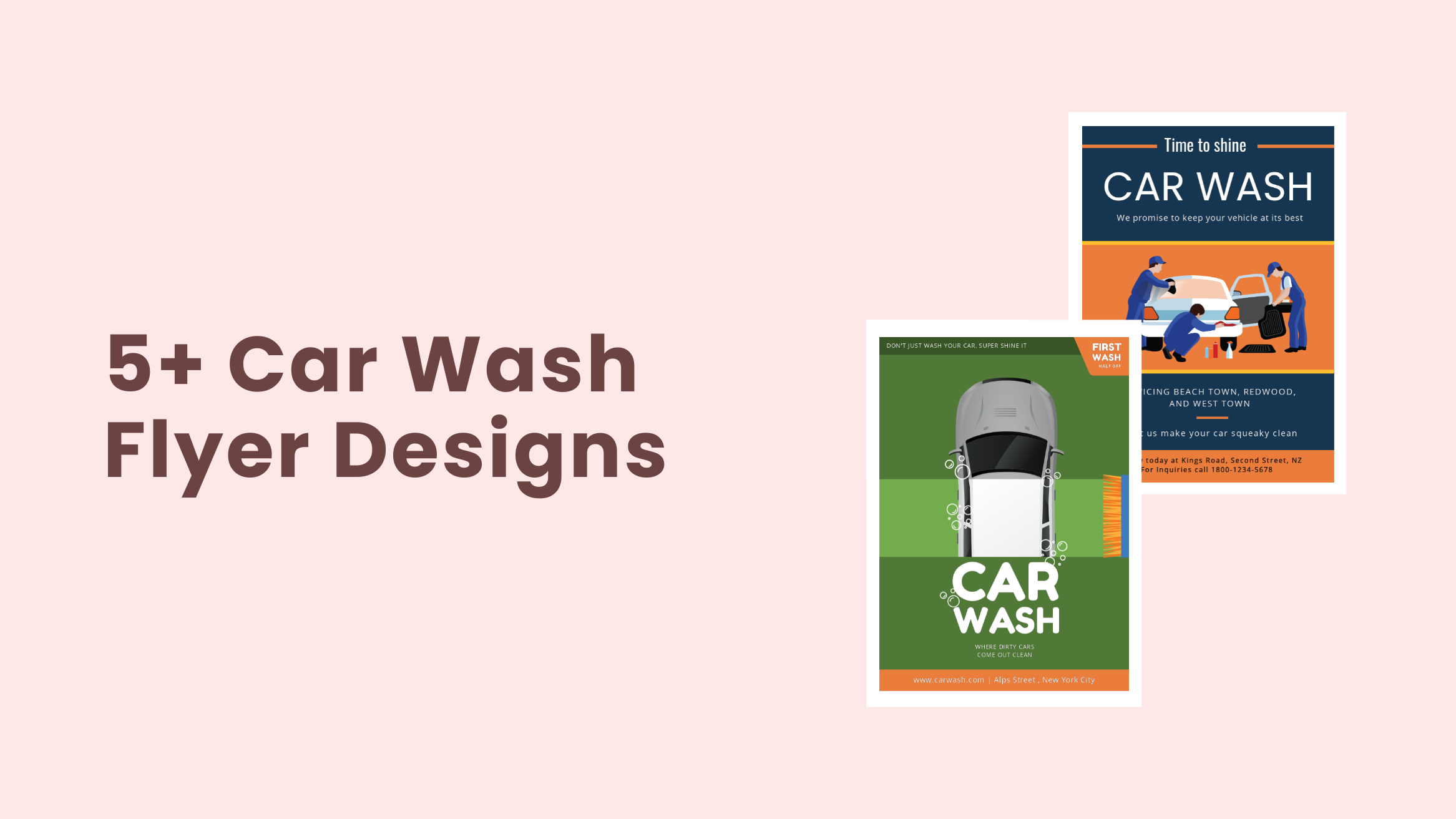Car Wash Flyer Designs