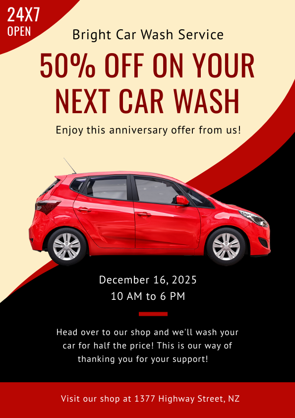 Car Wash Flyer Car Wash Flyer