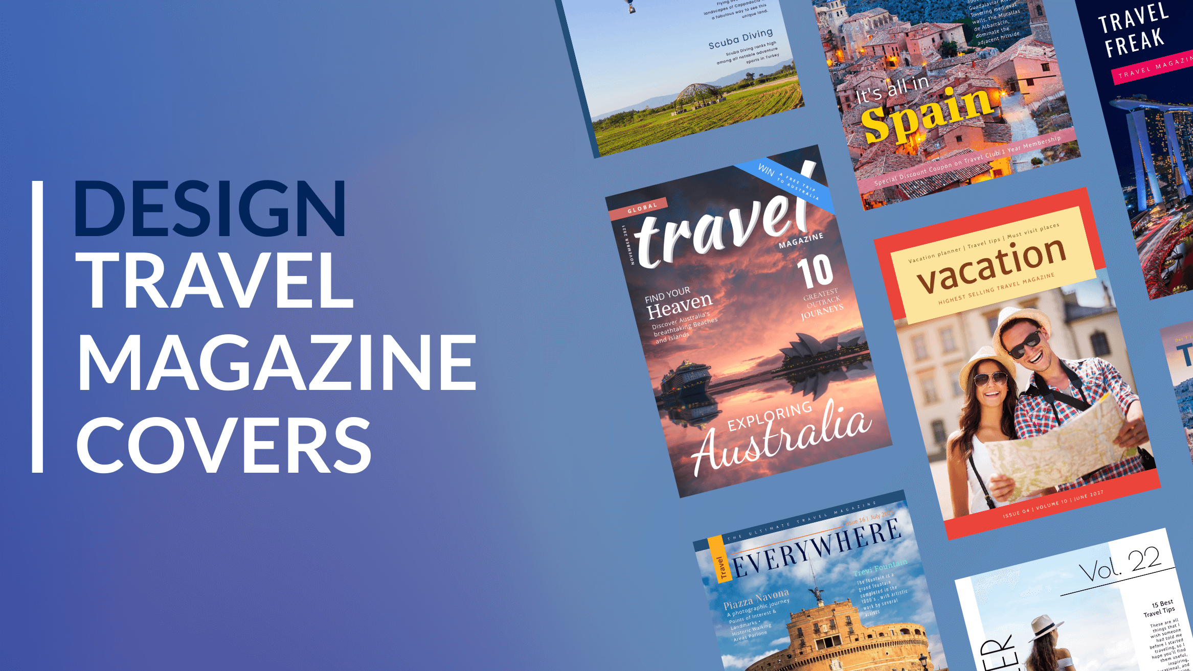 Travel Magazine Cover Design