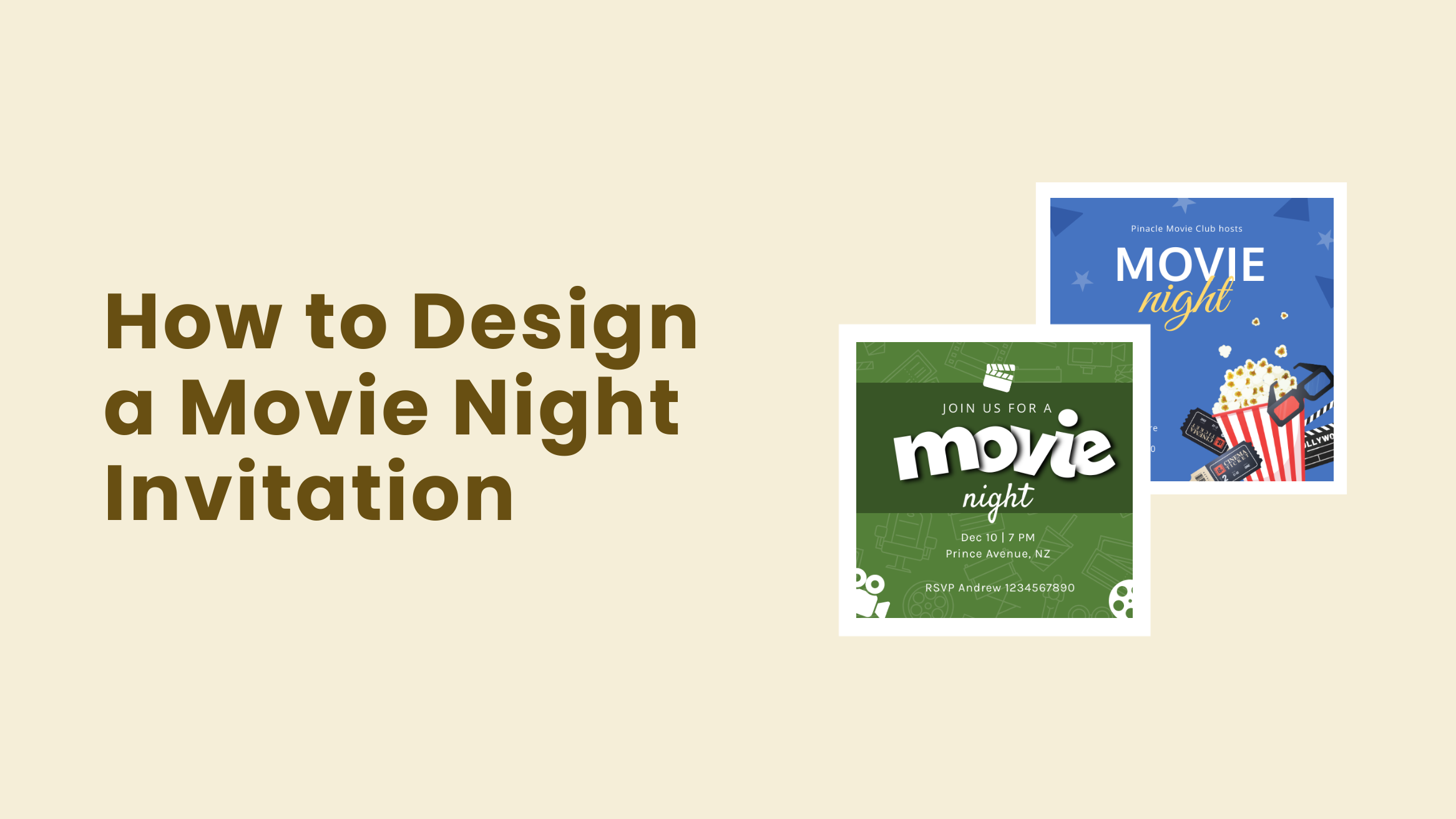 How to Design a Movie Night Invitation