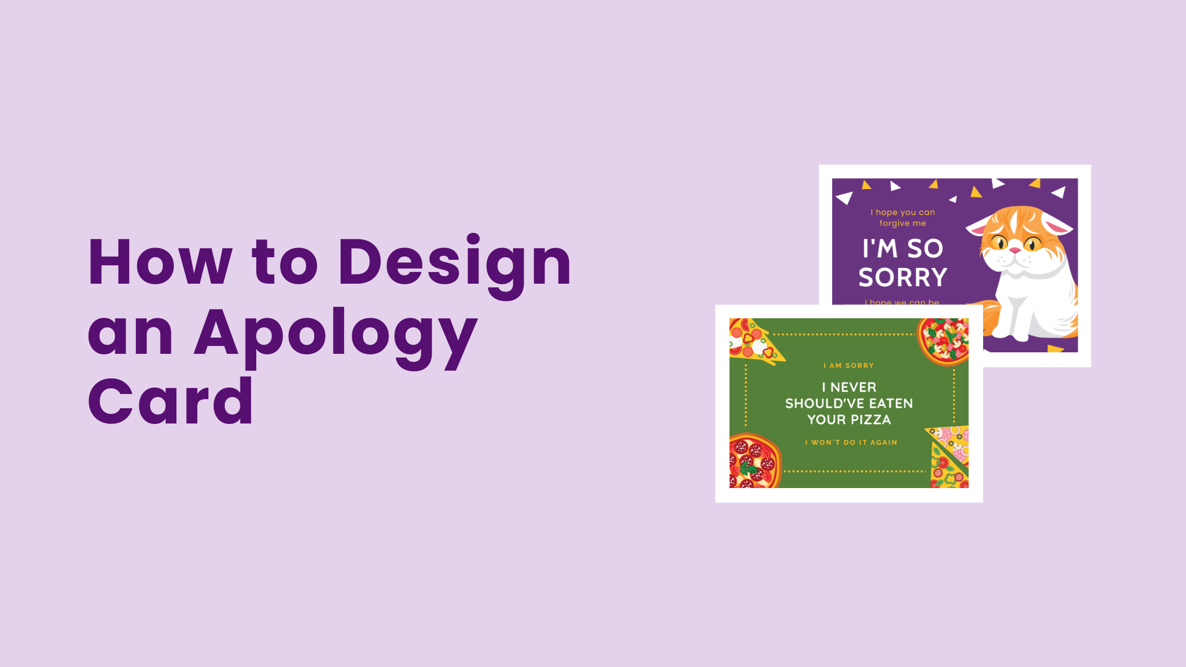 How to Design an Apology Card