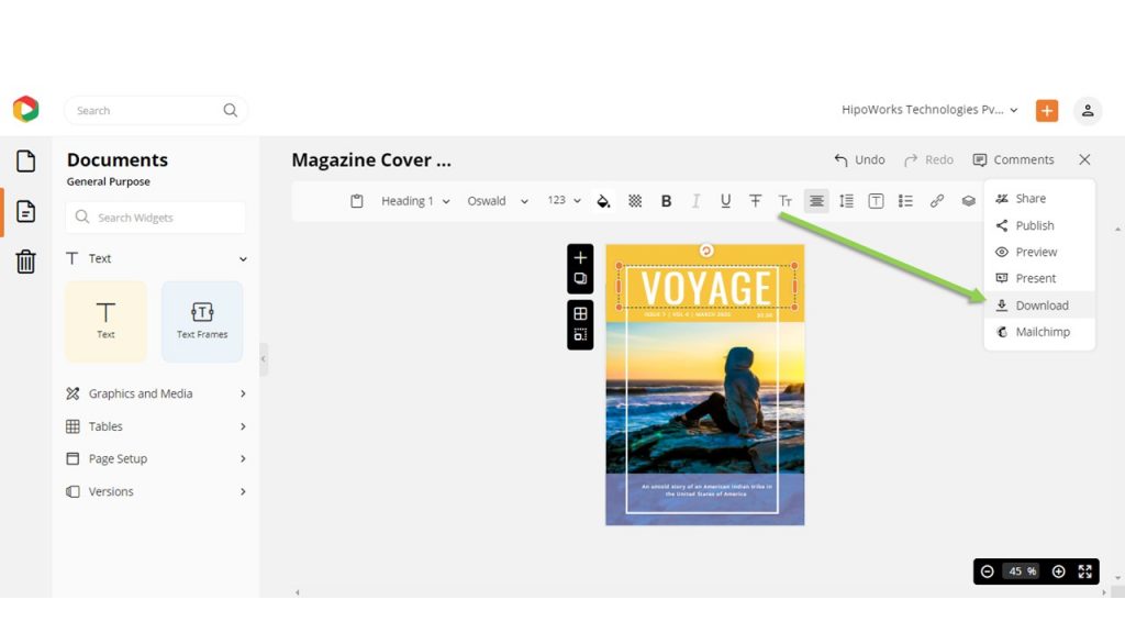 Travel Magazine Cover Design