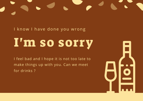 Apology Card Design Apology Card Design
