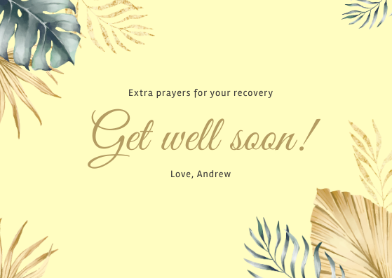 Get Well Soon Card Design Get Well Soon Card Design