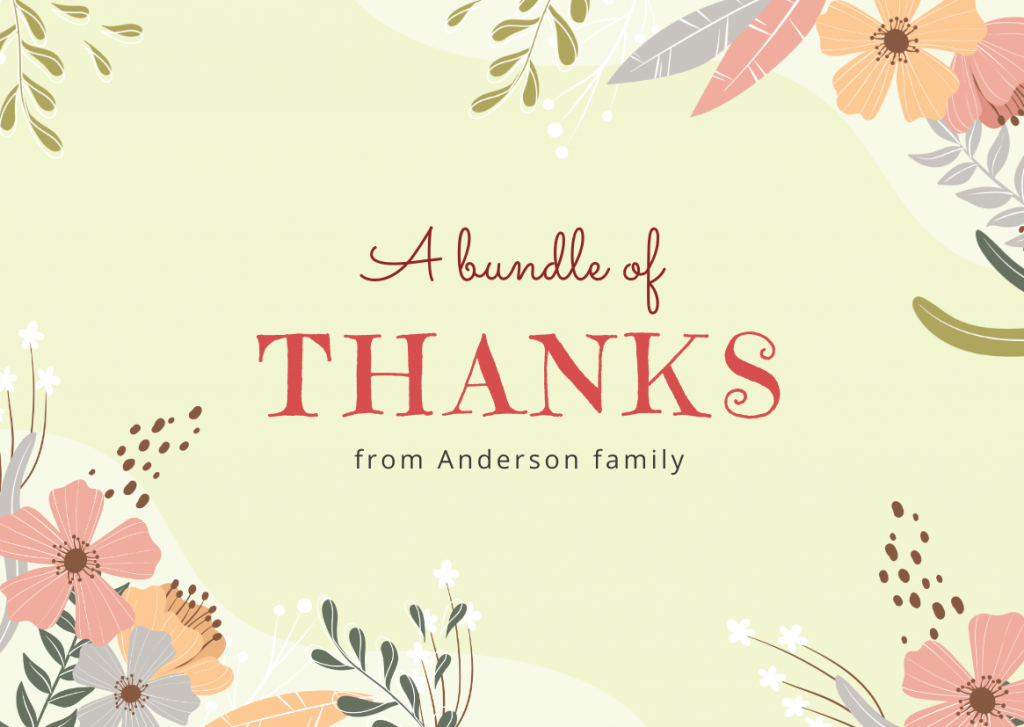 thank you card design thank you card design