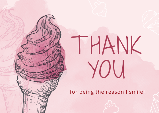 Thank You Card Design Thank You Card Design