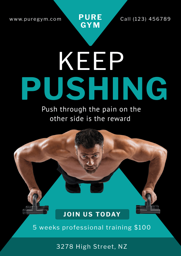 Gym Poster Design Gym Poster Design