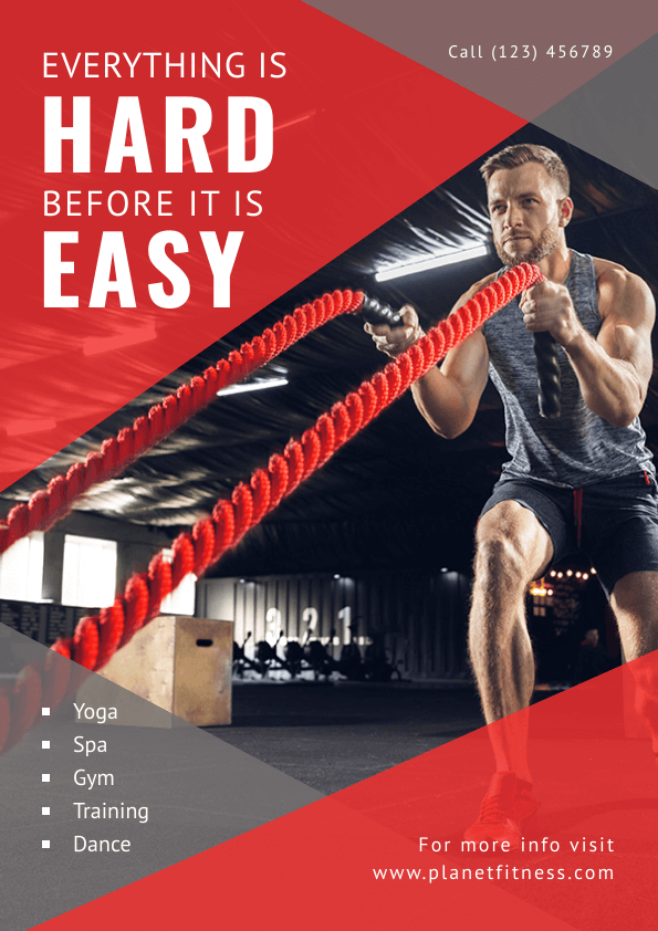 Gym Poster Design Gym Poster Design