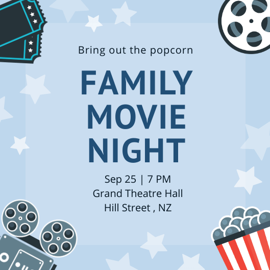 Movie Night Invitation Movie Night Invitation