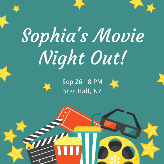 Movie Night Invitation Movie Night Invitation