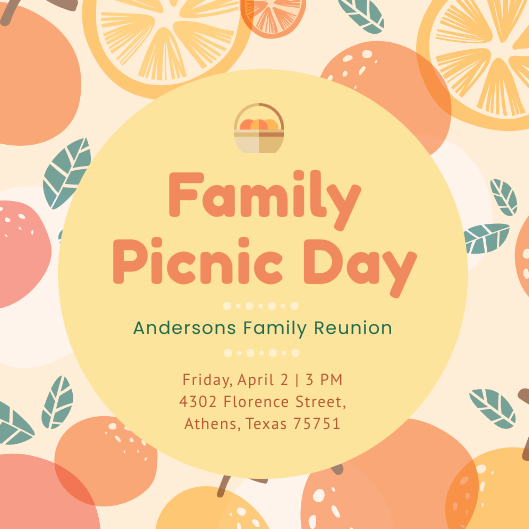 Picnic Invitation Picnic Invitation