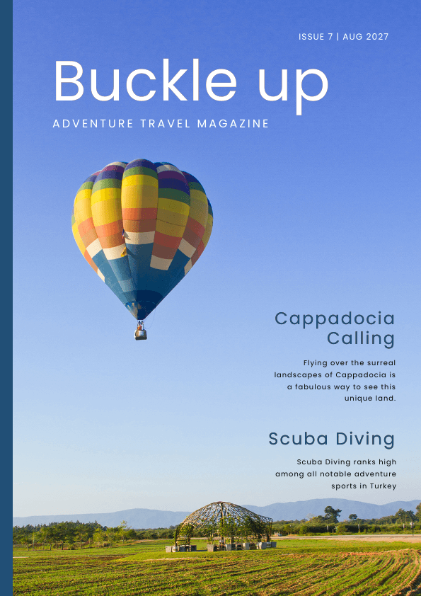 Travel Magazine Cover Design Travel Magazine Cover Design