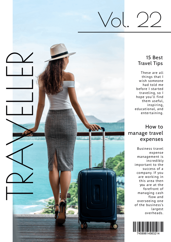 Travel Magazine Cover Design Travel Magazine Cover Design