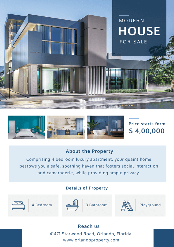 Real Estate Flyer Design