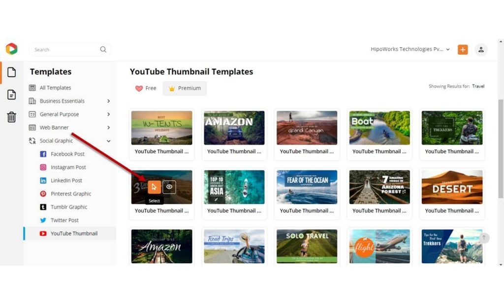 Travel YouTube Thumbnail Design