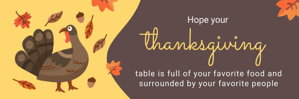 Thanksgiving Email Header Thanksgiving Email Header