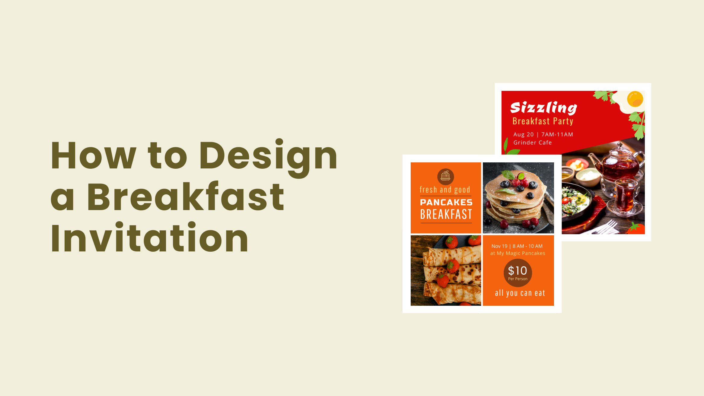 How to Design a Breakfast Invitation