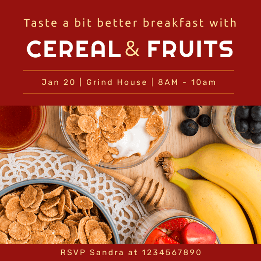 Breakfast Invitation Template Breakfast Invitation Template