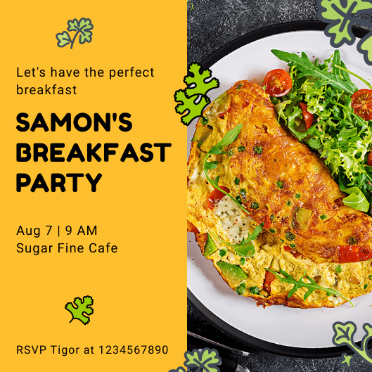 Breakfast Invitation Template Breakfast Invitation