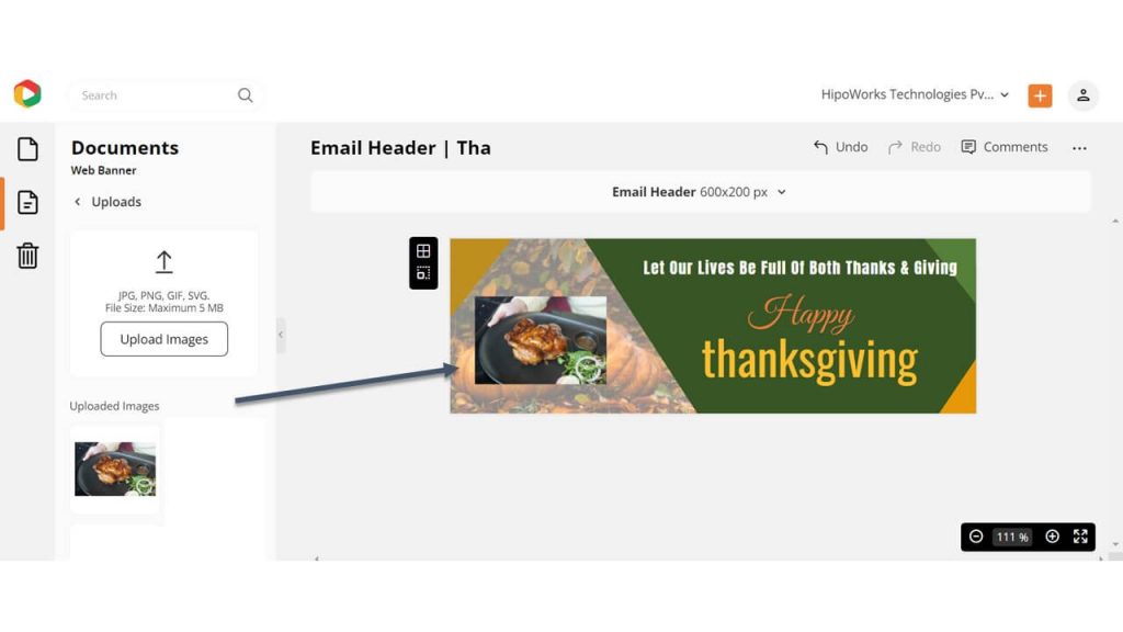 Thanksgiving Email Header