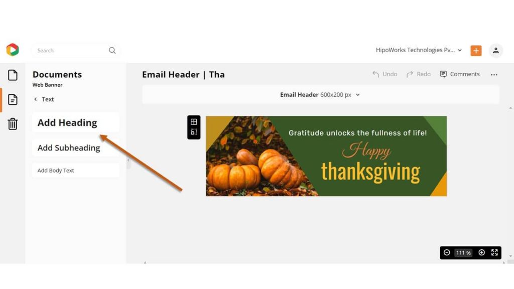 Thanksgiving Email Header