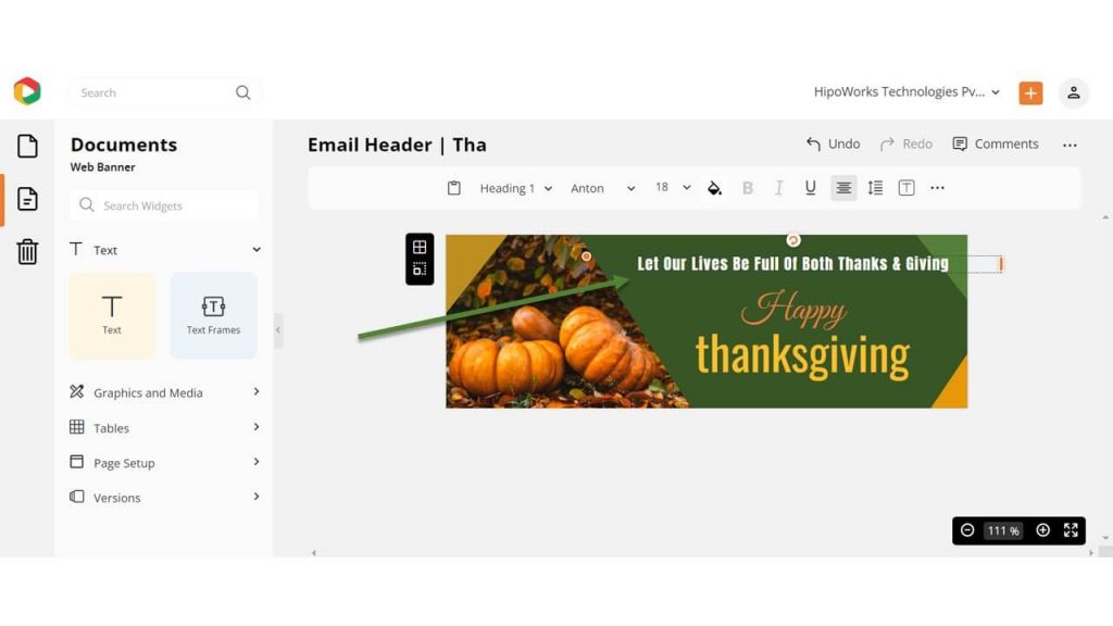 Thanksgiving Email Header