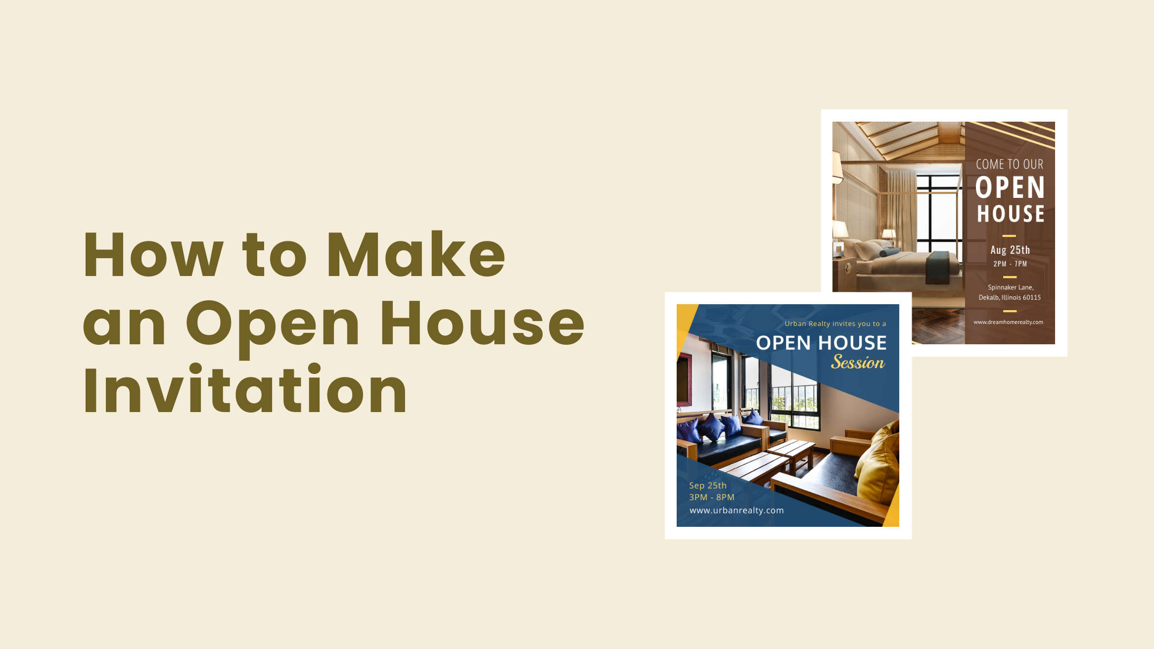 How to Make an Open House Invitation