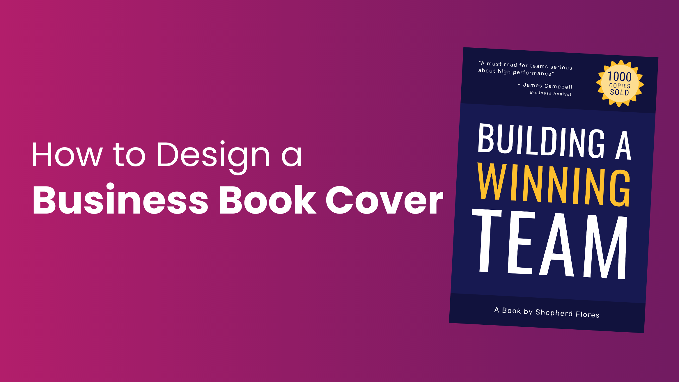 Design a Business Book Cover With DocHipo