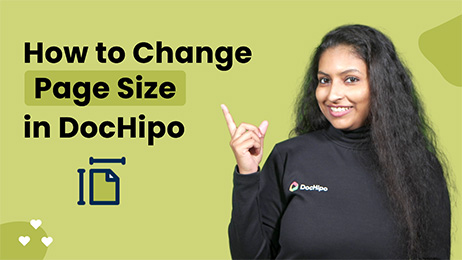 How to Change Page Size in DocHipo
