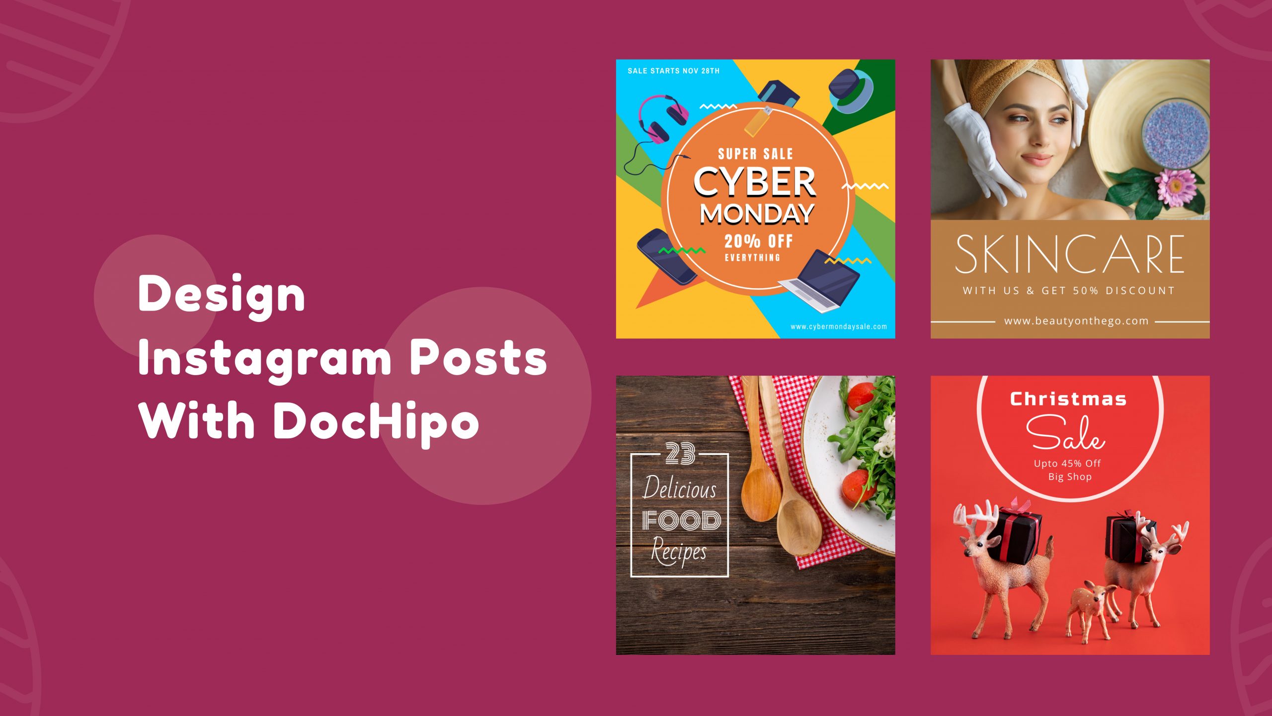 Design Instagram Posts With DocHipo Blog Banner