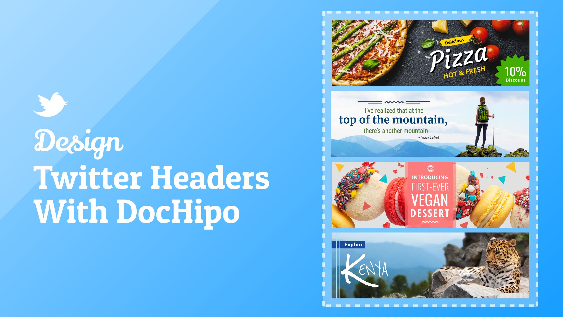 Twitter Header Design With DocHipo Blog Banner