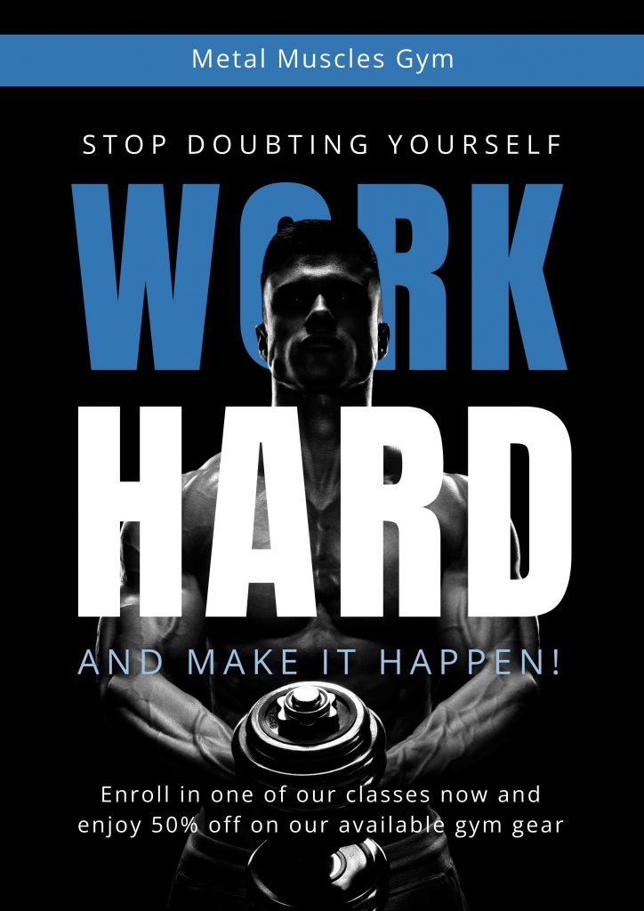 DocHipo's Gym-themed Poster Template DocHipo's Gym-themed Poster Template
