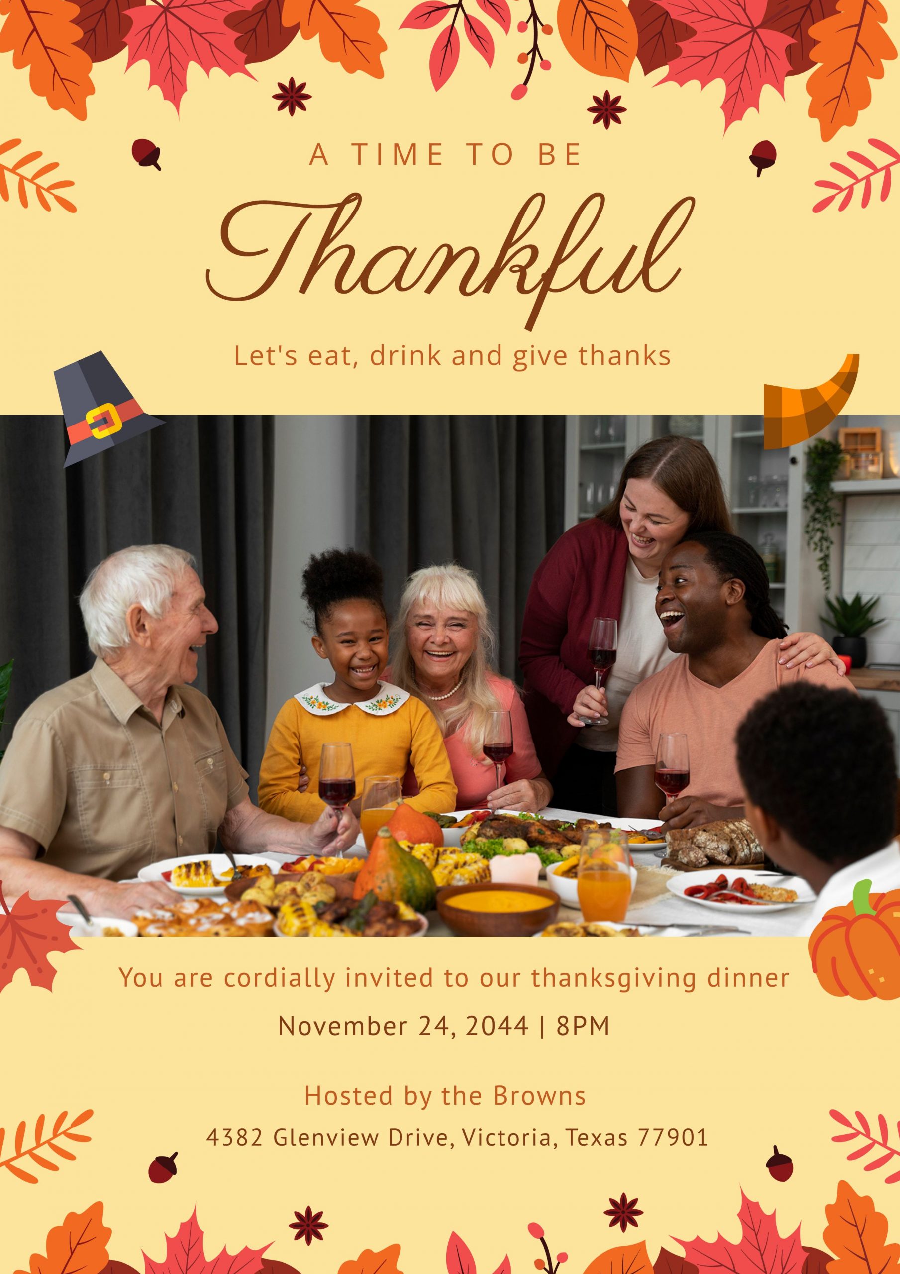 DocHipo's Thanksgiving-themed Poster template