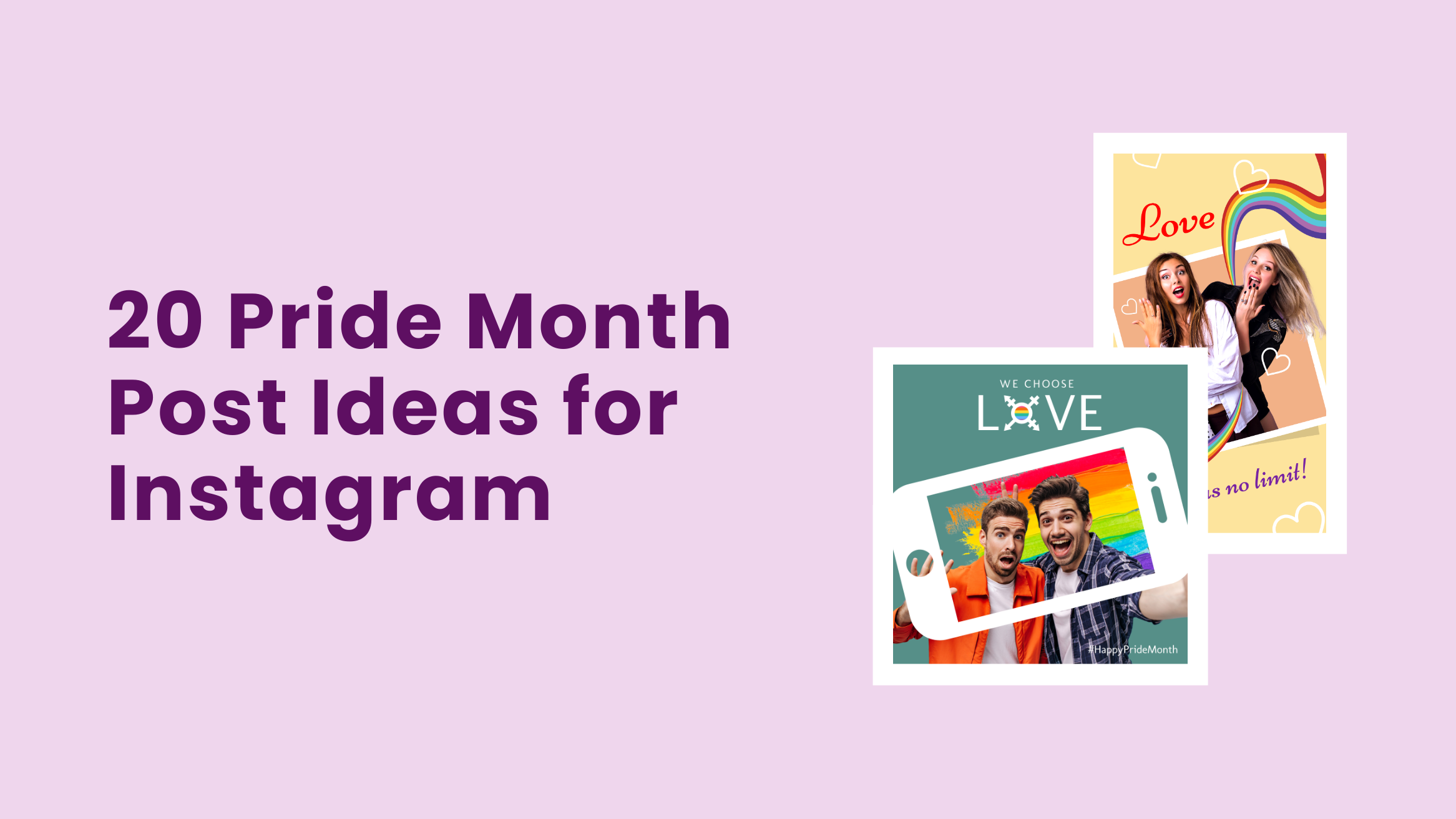 20 Pride Month Post Ideas for Instagram with Templates