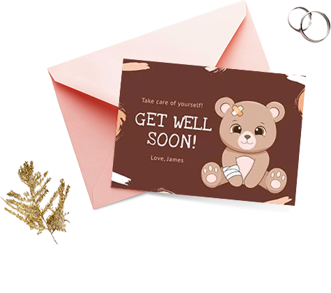 Get Well Teddy Bear - Get Well Soon Card (Free)