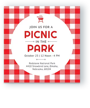 Picnic Invitation Templates