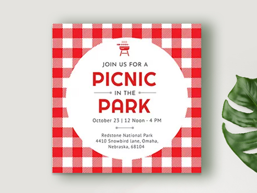 Picnic Invitation Templates