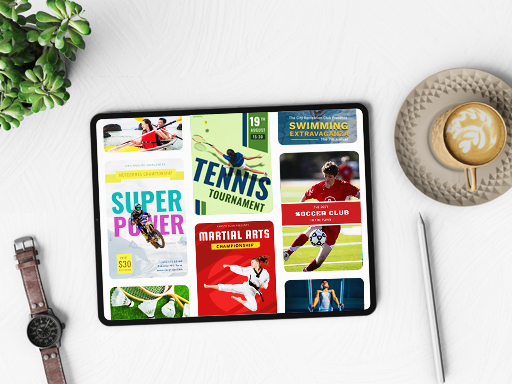 Sports Pinterest Graphic Templates