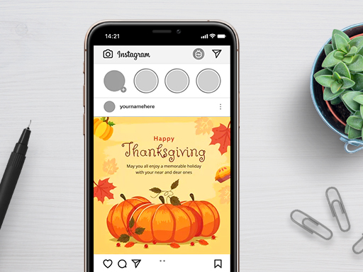 Thanksgiving Instagram Post Templates