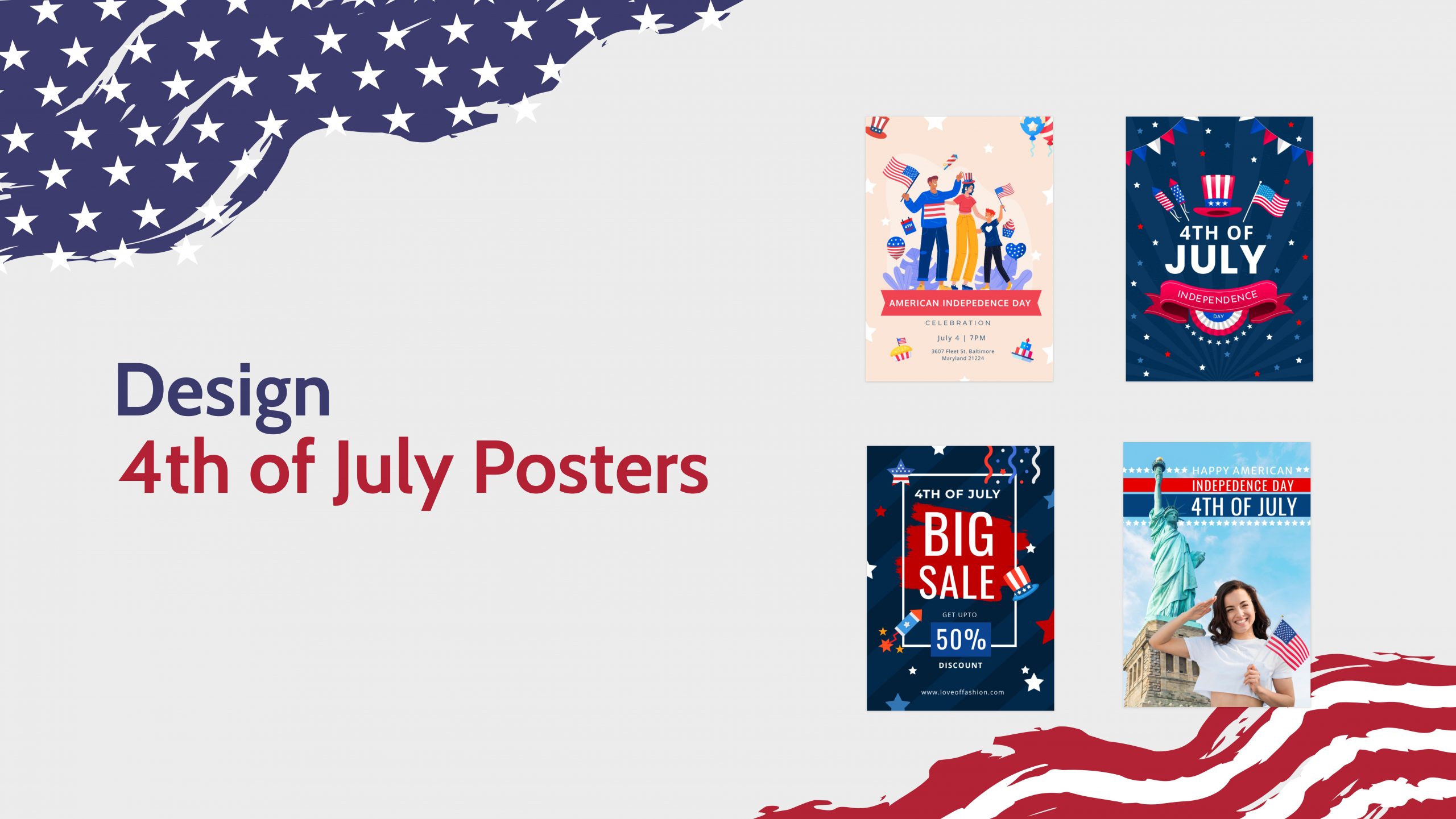4th of July Posters Blog Banner