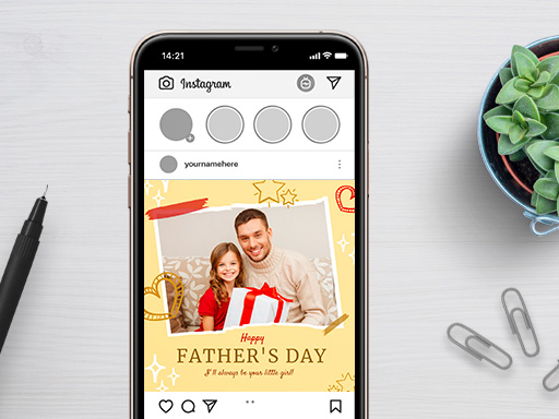 Father's Day Instagram Post Templates-Instagram Post-thumb