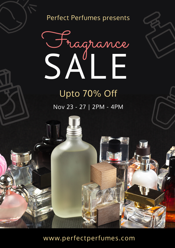 Fragrance Sale Poster Template