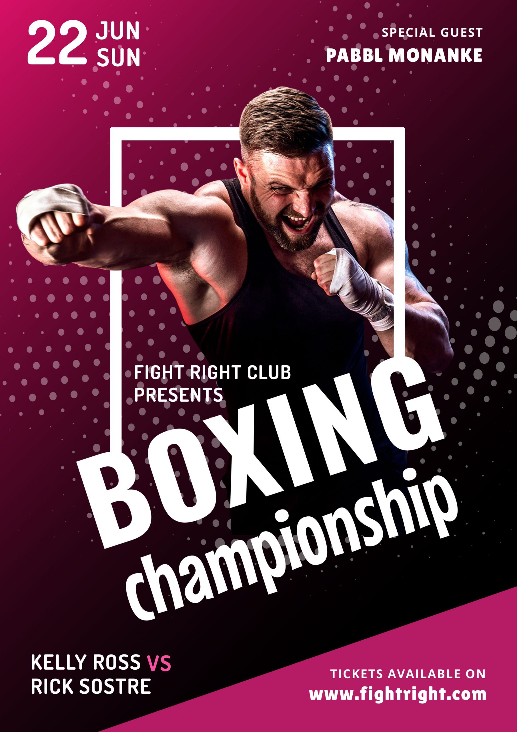 Boxing Poster Template