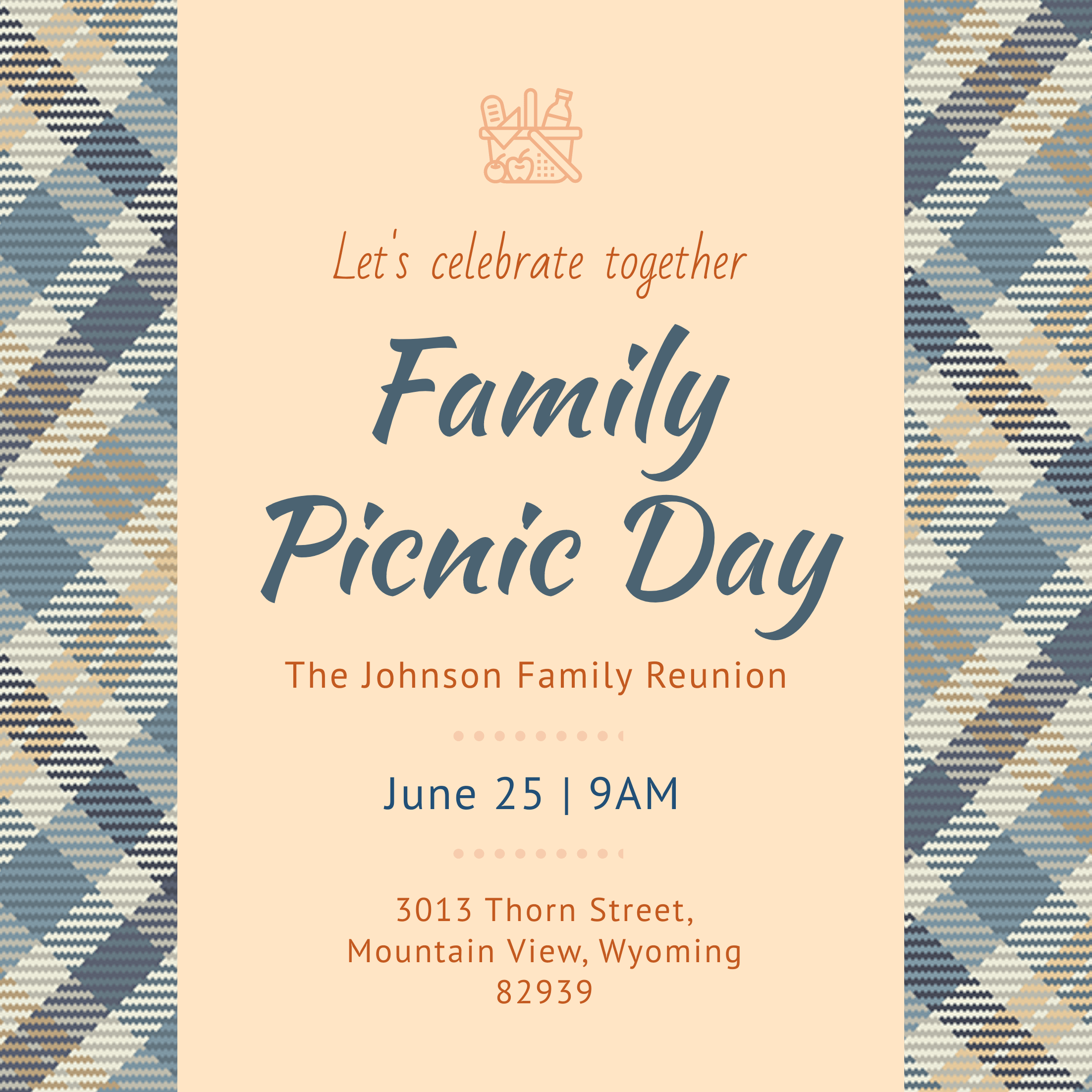 Picnic Invitation Template