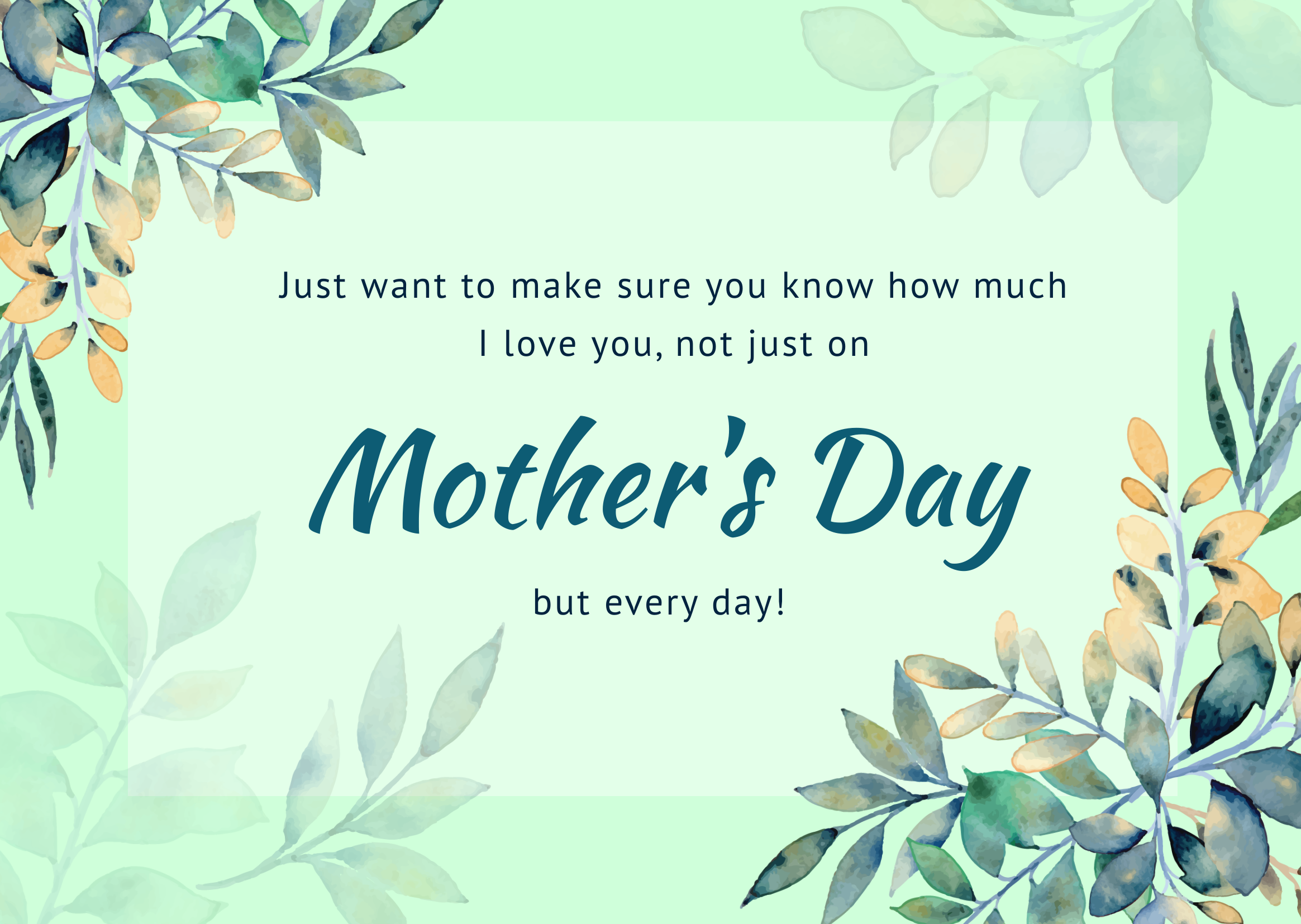 Mother's Day Card Template