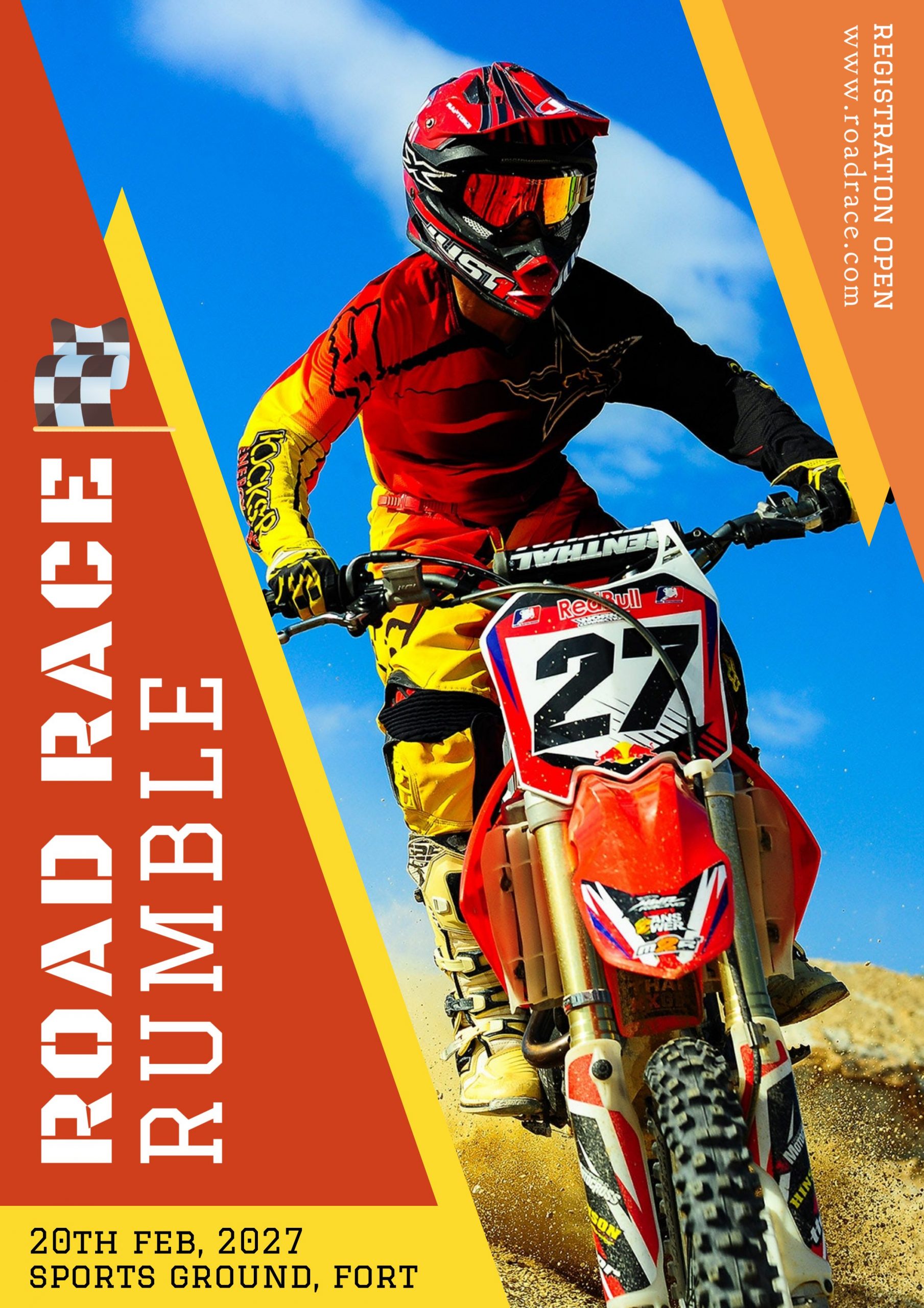 Road Race Poster Template