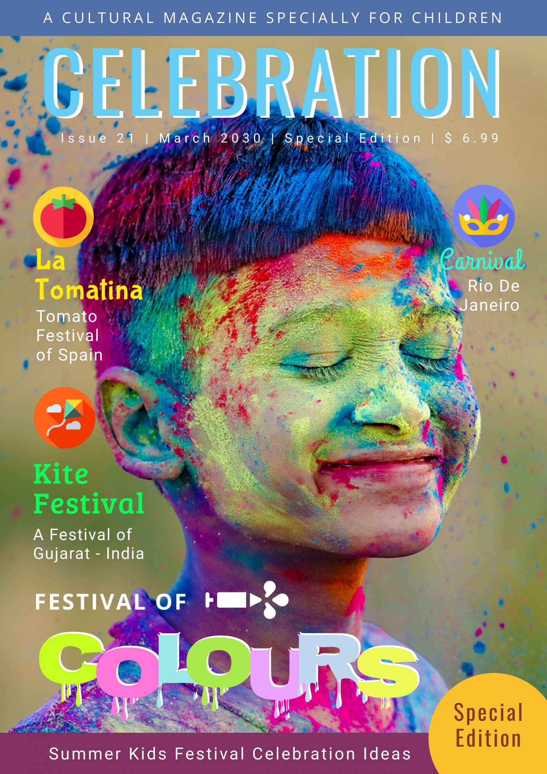 Kids Magazine Cover Template