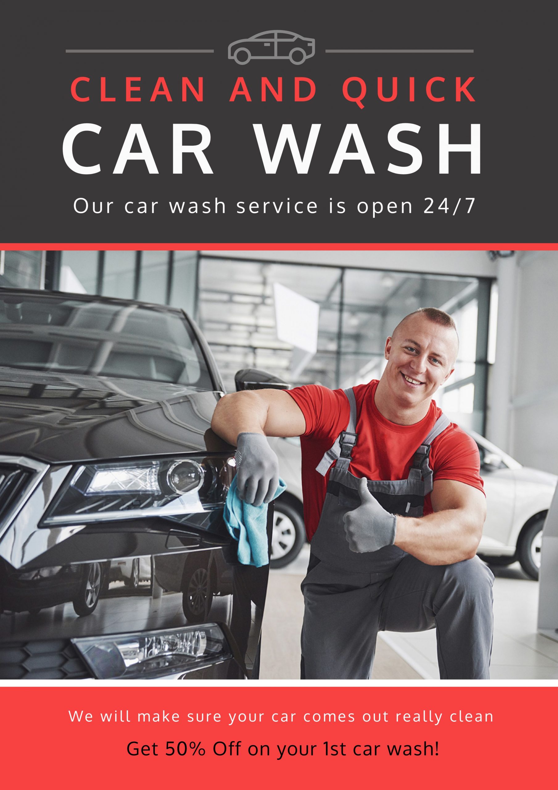 Car Wash Flyer Template